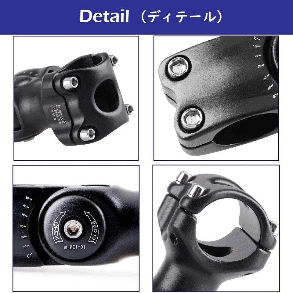 Guidão de bicicleta MTB 25.4/31.8mm mountain bike bicicleta de estrada haste ajustável riser - Imagem 3 de 4