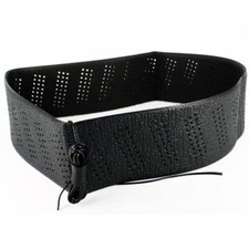 Generic Black Laceon Steering Wheel Cover Grip Classic Stretch Accessory Auto Ve