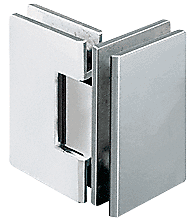 CRL V1E092PN Polished Nickel Vienna 092 Series 90 Degree Glass-to-Glass Hinge - Picture 1 of 2