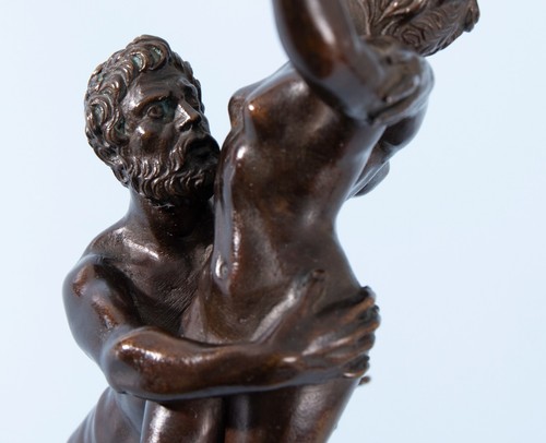 Antique Bronze Sculpture Group c.1890 Abduction of the Sabines - Picture 8 of 9