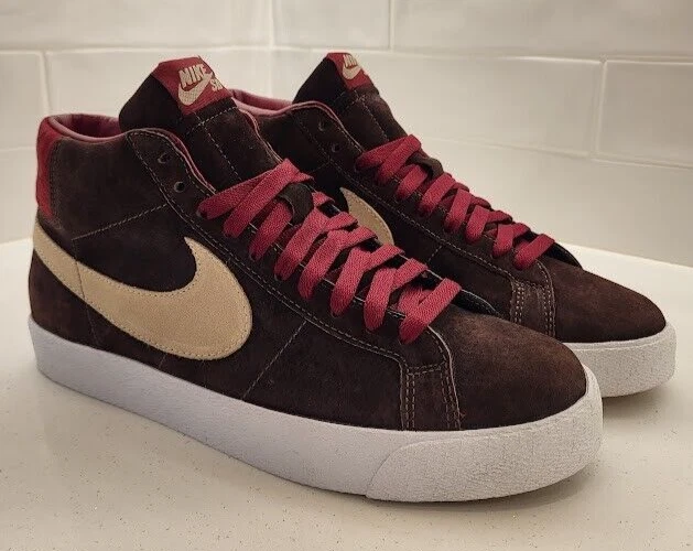 Nike Blazer SB Premium Baroque Marron Filet 2005 ÉCHANTILLON Homme Taille 9 WINE Supreme