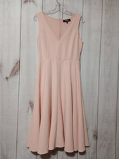 Lulu's Dress Ladies Medium Peach Fit and Flare Sleeveless