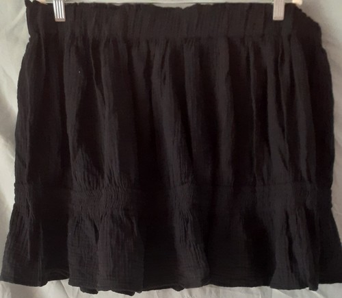 Cotton On Black Skirt Short Cotton Size 24 48 - 52" Waist