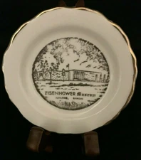 Vintage Eisenhower Museum - Abilene, Kansas Mini Plate - RARE