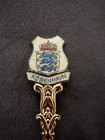 Vintage Souvenir Collectable Tea Spoon From Copenhagen - Copper  - Enamel — photo 2