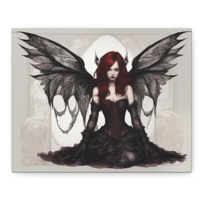 Midnight's Elegy Fantasy Wall Art for Enchanted Home Decor