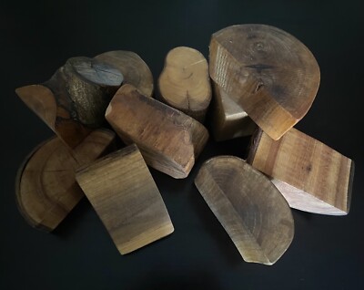 Holzbauklötze naturell mit-und ohne Rinde, 10 Stück, Kinderspielzeug