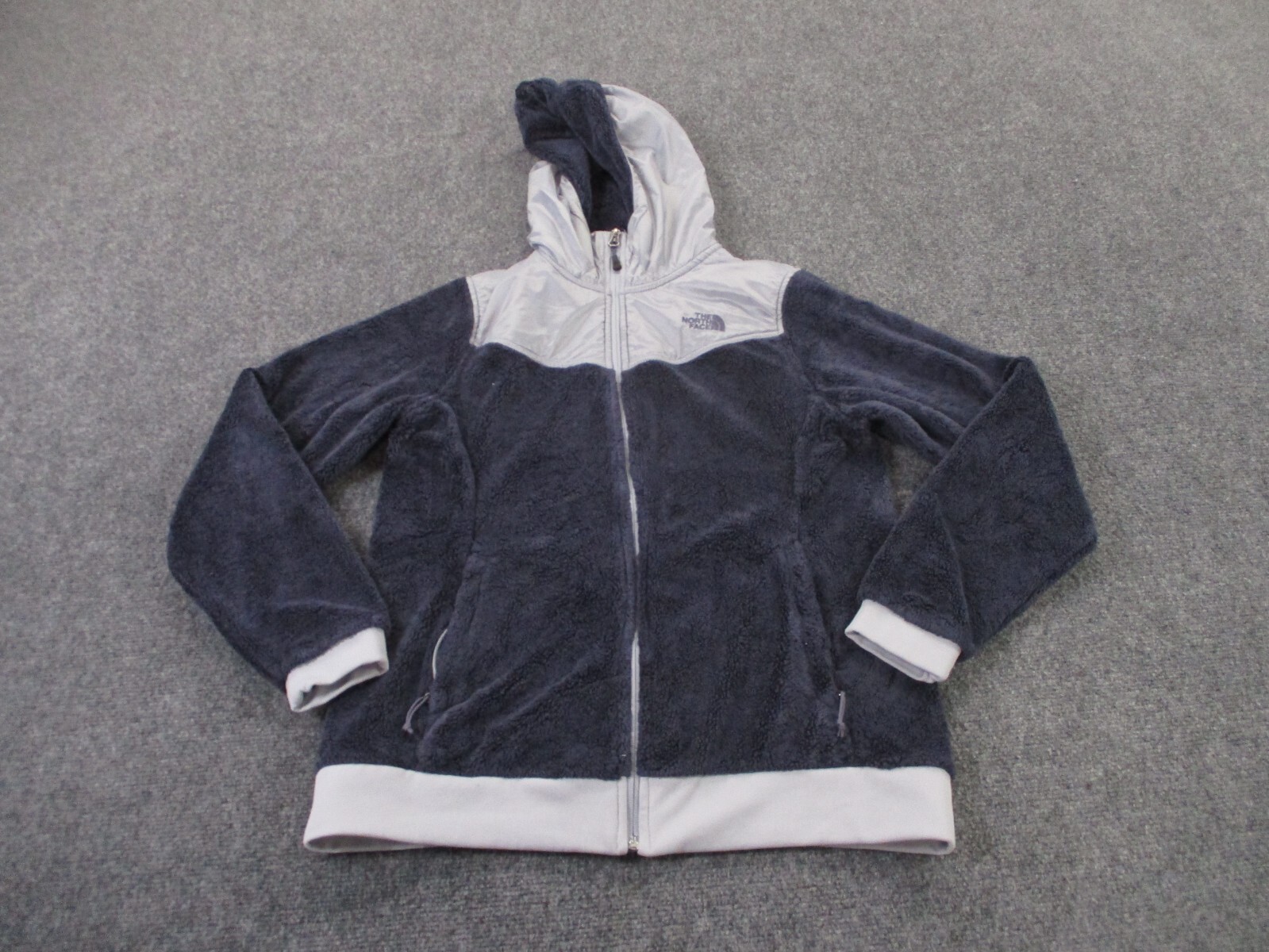 The North Face Womens Blue Fleece Logo Osito Jacket Coat