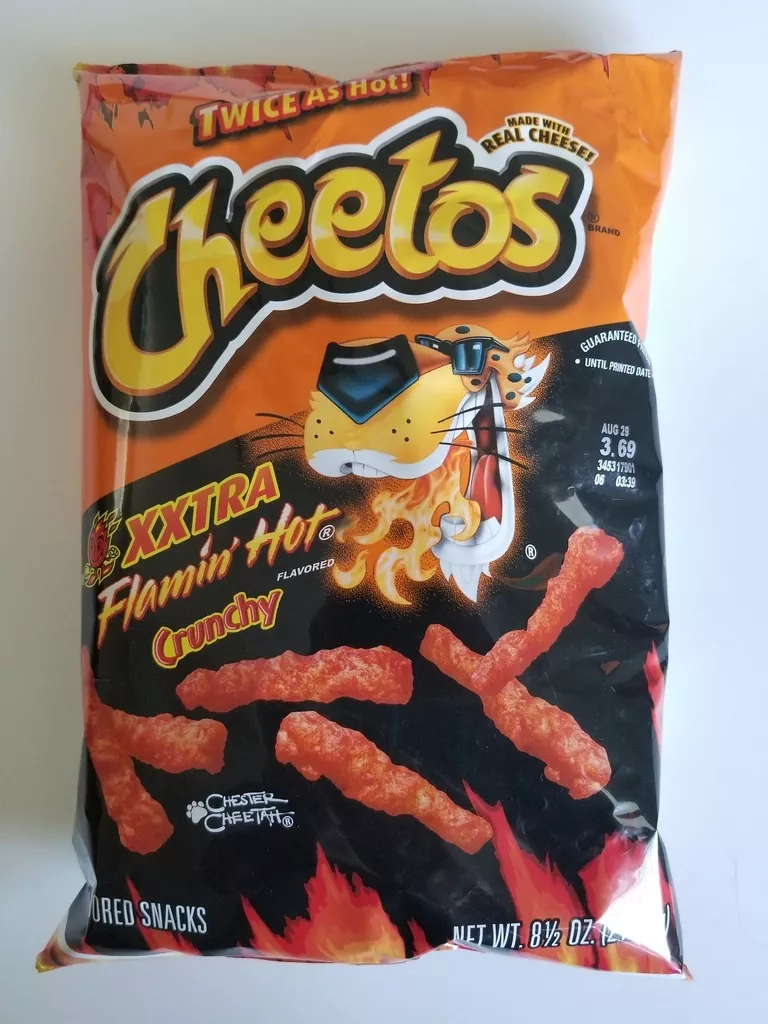 NEW FRITO LAY CHEETOS FLAMIN' HOT CRUNCHY CHIPS