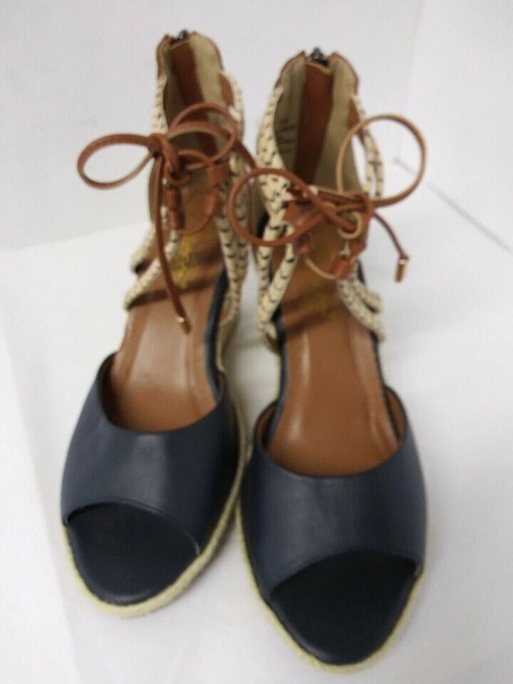 Beacon Wedge Sandals Womens 9 M Casual Ankle Strap Platform Blue - Image 4 of 4