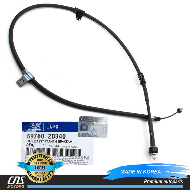 Genuine Parking Brake Cable W/ ABS Rear Driver LH for 2004 Hyundai