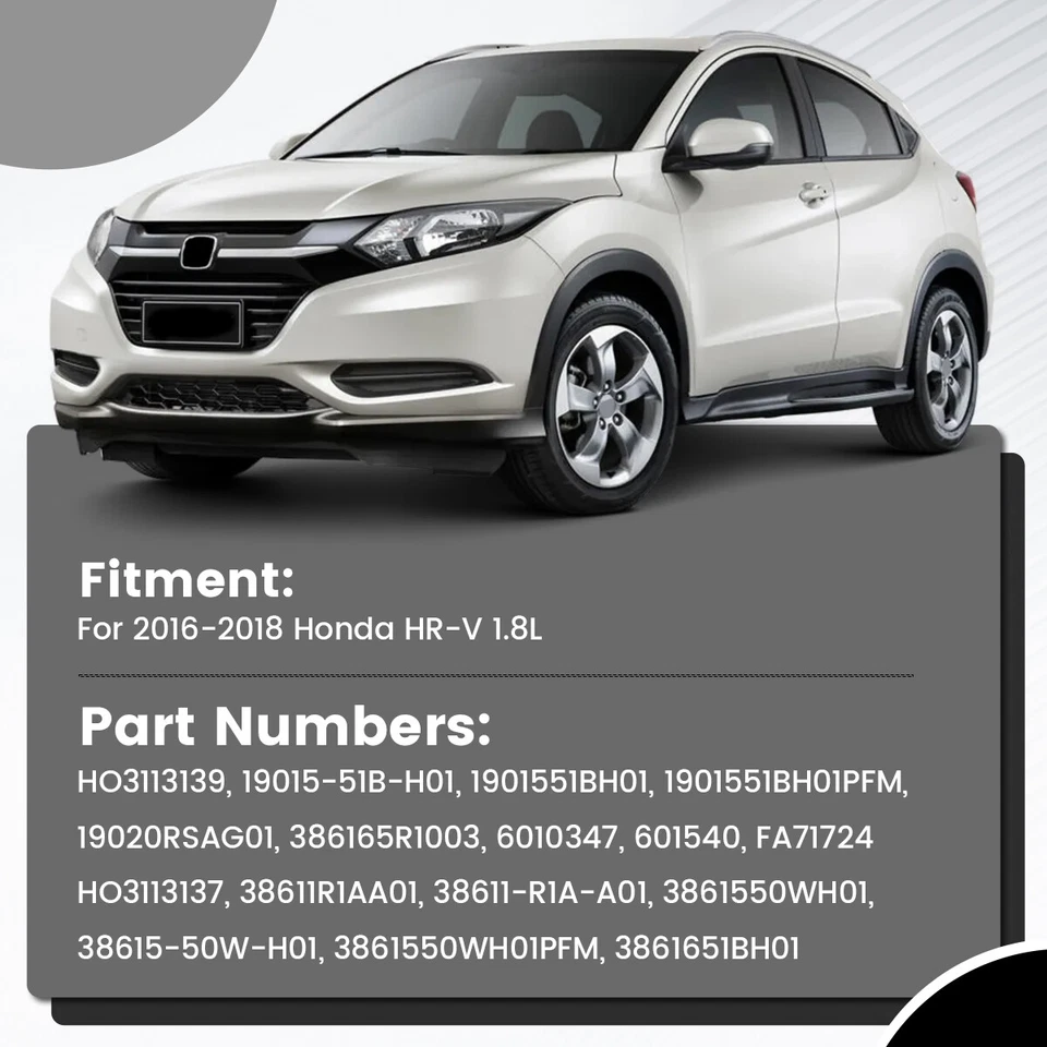 AC Condenser and Radiator Cooling Fan Assembly For 2016 2017 2018 Honda HR-V` Foto 2 de 4