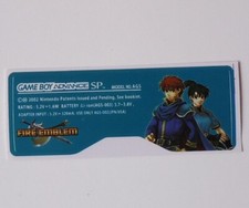 CUSTOM STICKER Game Boy Advance GBA SP AGS label decal Fire Emblem