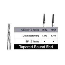 Endo DEFEND Finishing Tapered Round End Carbide Burs By Young Specialties (5/pk)