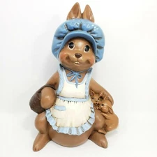 9" Vintage Ceramic Byron Molds Bunnies Rabbit Figurine