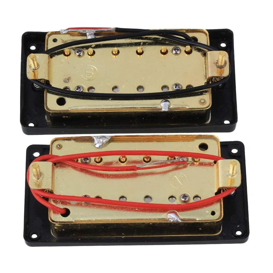 Juego Pastillas Doradas Doble Bobina Apto para Guitarra Foto 2 de 4