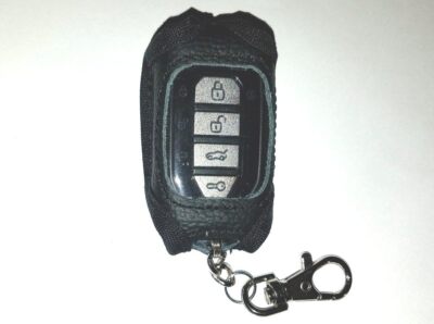Alarm-Mate Black Leather Cover for Compustar 2WG15R-FM and 2WG15R-SS Remotes