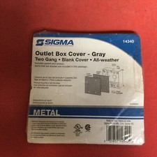 Sigma Outlet Box Cover Two Gang Blank. Over 14340