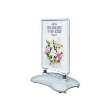 Image of Deflecto A1 Water Based Pavement Display Board with Snap Frame Silver PPA100S