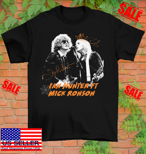 Ian Hunter ft. Mick Ronson Unisex Camiseta Regalo Algodón Camisa S-5XL - Imagen 1 de 3
