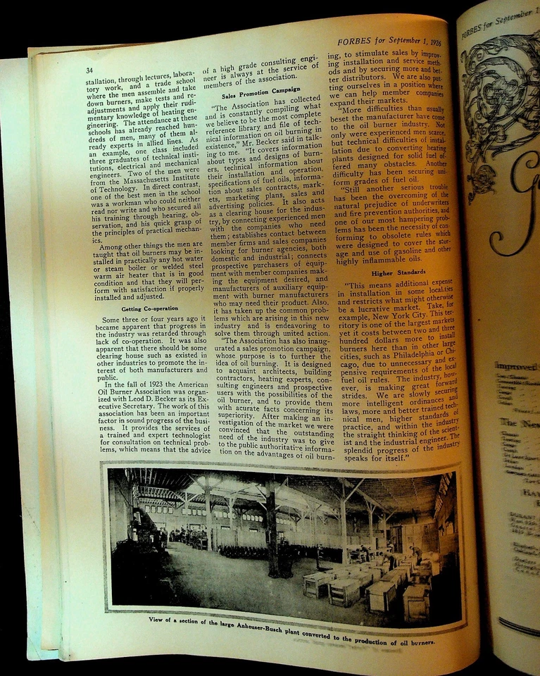 Forbes Magazine September 1 1926 Bobby Jones Golf Railroad Stocks - Image 4 of 4
