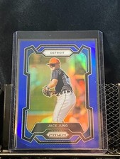 Jace Jung 2024 Prizm Blue Prizm #83/199 - Tigers