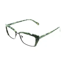 New Jono Hennessy optical eyeglasses eyewear womens moss weave shiny JHN8409340