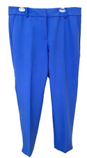 NWT Talbots Hampshire Ankle Pant 14 Blue Polyester Viscose Spandex Women  s