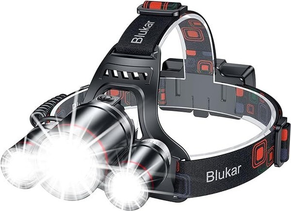 Stirnlampe Led Wiederaufladbar, Superhell 6000 Lumen Zoombar Kopflampe Mi-image