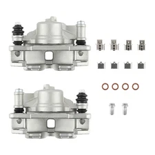 2Pcs Brake Caliper w/ Bracket Front Sides For Honda Civic CX 1990-1995 l4 1.5L