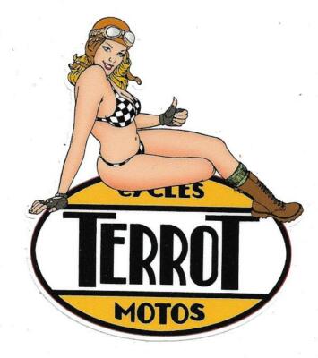 TERROT ''rangos'' right pin up right vinyl sticker laminated
