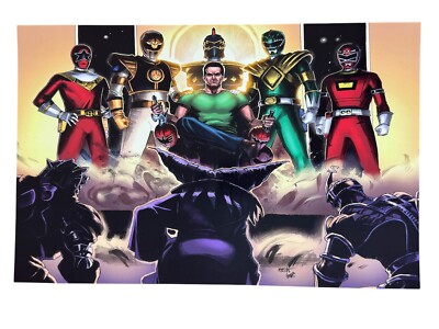 Power Rangers Jdf Rangers Power Rangers Lord Drakkon Jason David Frank JDF Art Print 11x17 Green ...