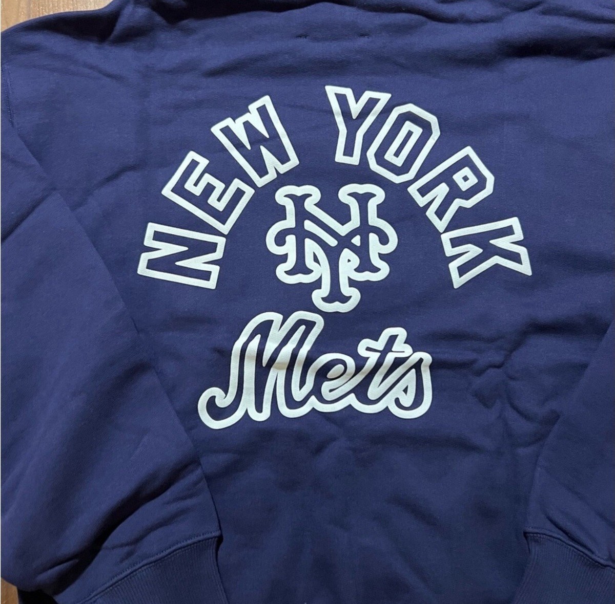 Aime Leon Dore ALD New York Mets Big Logo Hoodie Eclipse Navy Size 