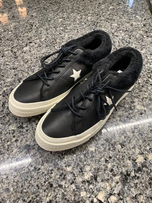 converse faux fur one star