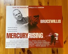 Mercury Rising 1998 Original UK Mini Quad Film Poster A3 Bruce Willis