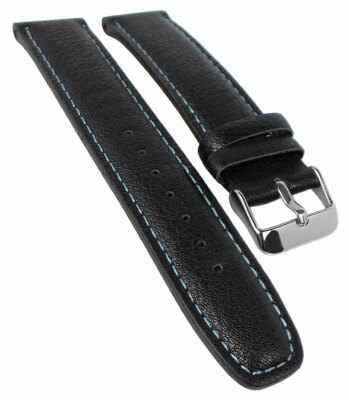 Bruno Banani Moros Uhrenarmband 20mm Leder in schwarz BR30015 BR30017