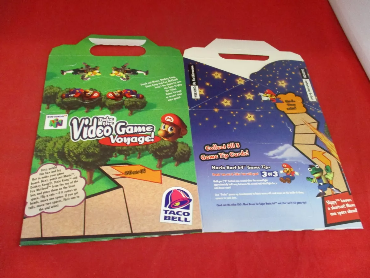 Taco Bell Nintendo 64 N64 Kid Meal Unusd Box Super Mario Star Fox