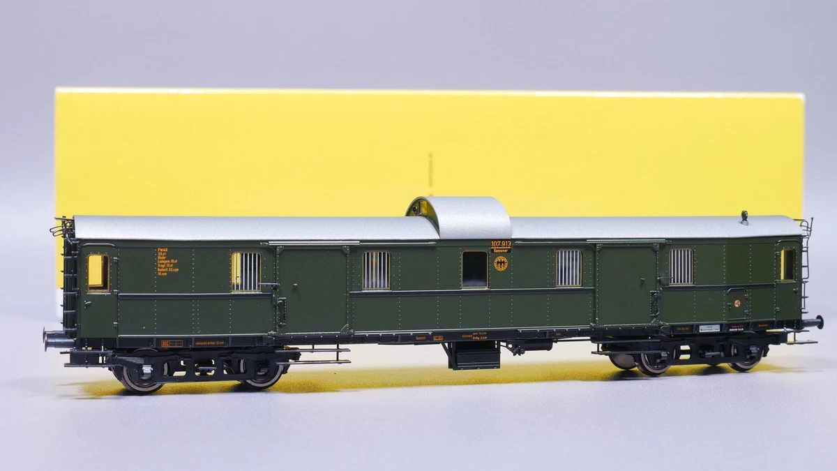 H0 DC Brawa 45400 Gepäckwagen Pw4ü 107 913 Han Eisene Bauart DRG OVP #ST_735