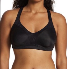 Playtex 18 Hour Bounce Control Convertible Wireless Bra 4699, Black, 38D, 39 OP