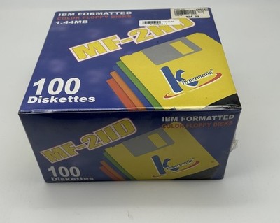 SEALED NEW 100 KHypermedia MF-2HD 3.5'' Color Diskettes Disks IBM Formatted
