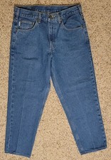 Carhartt Relaxed Fit Blue Denim Mens Jeans Size 32x28 Workwear