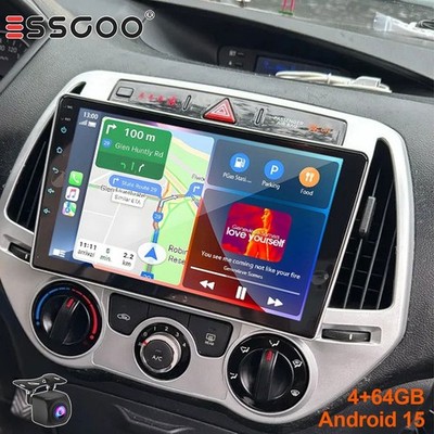 Für Hyundai i20 PB 2012-2014 Android 15 Autoradio 4+64G Carplay GPS NAVI RDS KAM
