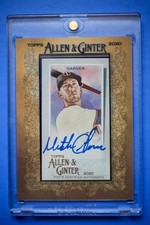 Mitch Garver Autograph Insert 2020 Topps Allen & Ginter Baseball Card #MA-MG