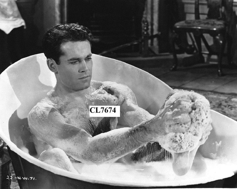 Henry Fonda Taking a Bath in the Movie 'Wings of the Morning' Photo
