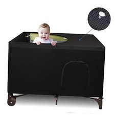 out Cover for Pack N Play - Cribout Cover Tent - Canopy Cover - Black