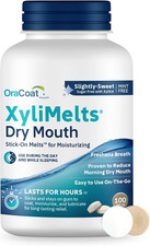 Xylimelts for Dry Mouth Night Time or Day - Moisturizing Dry Mouth Adhering Disc