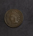 1871  Indian Cent Near Fine Details Obverse Scratched Filed Rim    Lot  5590