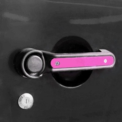 For Jeep Wrangler JK 2018 Steinjager J0046553 Hot Pink Door Handle Trim