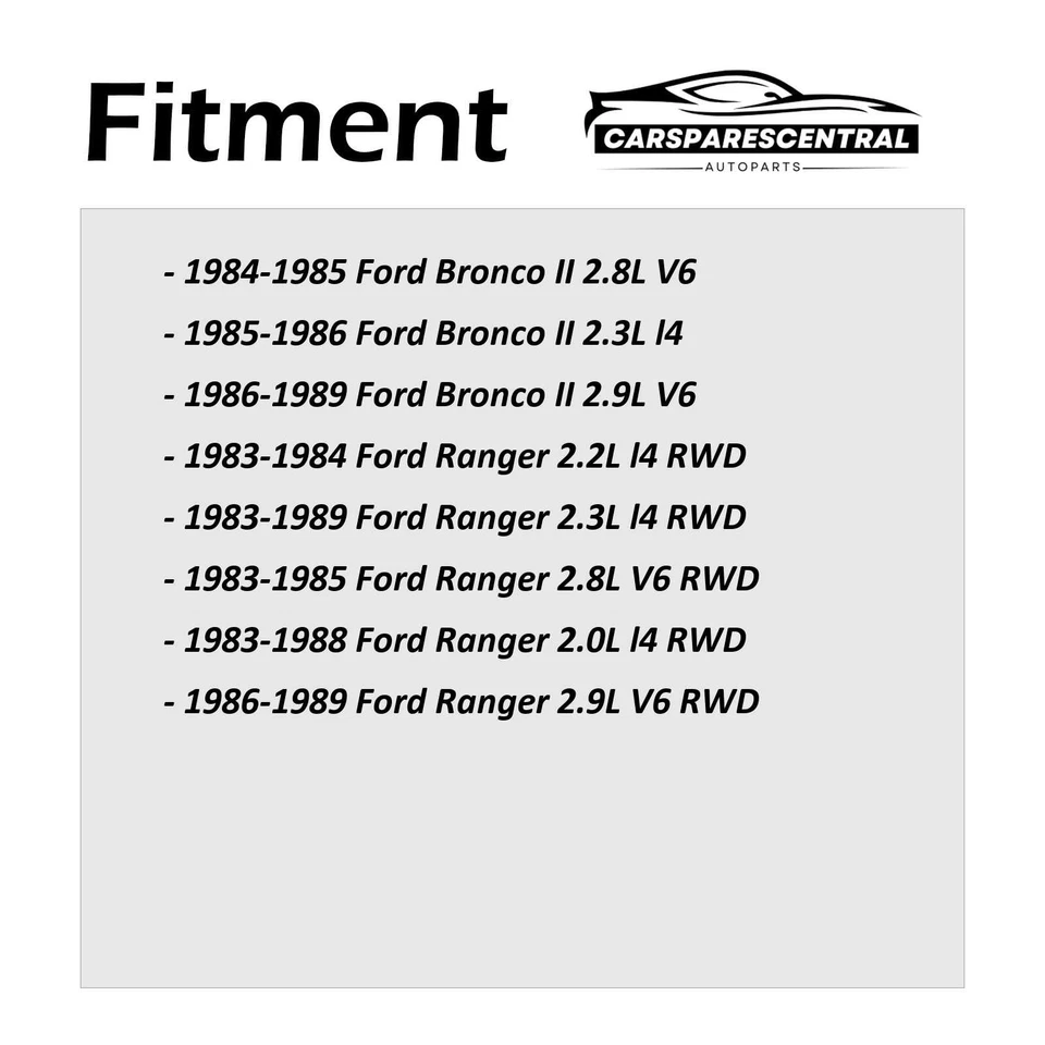 2x Amortiguadores traseros para Ford Ranger 1983-1985 2,8 L tracción trasera Foto 2 de 4