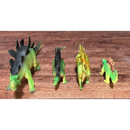 Four STEGOSAURUS Dinosaur Toys